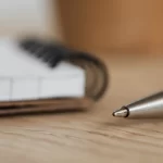 pen and notebook